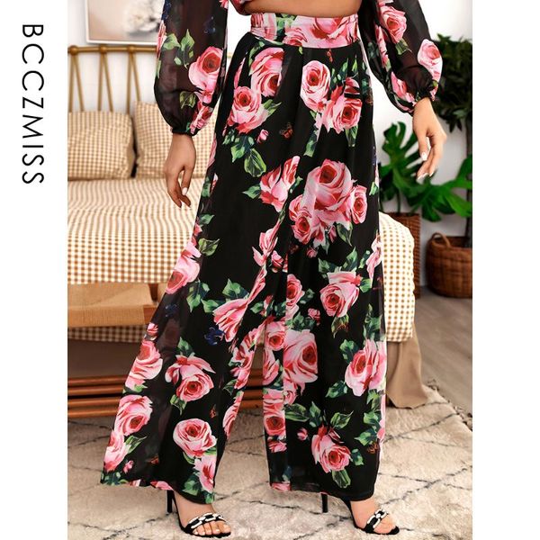 women's pants & capris high-waist for women autumn long black loose floral print chiffon wide-leg colorful club trousers party lady bcc, Black;white
women's pants & capris high-waist for women autumn long black loose floral print chiffon wide-leg colorful club trousers party lady bcc, Black;white