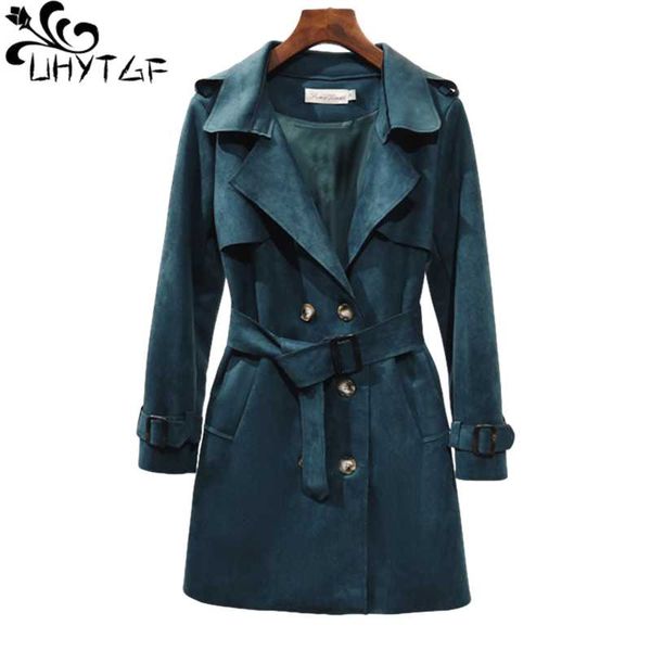 uhytgf student autumn coat women fashion double-breasted deerskin velvet casual windbreaker female wild elegant outerwear 1369, Tan;black
uhytgf student autumn coat women fashion double-breasted deerskin velvet casual windbreaker female wild elegant outerwear 1369, Tan;black