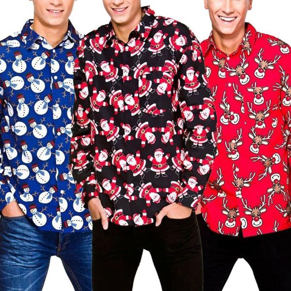 men's casual shirts men christmas t-shirts santa snowman reindeer novelty xmas long sleeve shirt winter party prom blouse funny, White;black
men's casual shirts men christmas t-shirts santa snowman reindeer novelty xmas long sleeve shirt winter party prom blouse funny, White;black