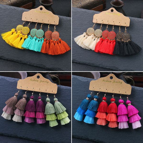 5 styles colorful layered tassel earrings for women handmade bohemian fringe earrings jewelry set vintage nation style earring kimter-k339fa
5 styles colorful layered tassel earrings for women handmade bohemian fringe earrings jewelry set vintage nation style earring kimter-k339fa