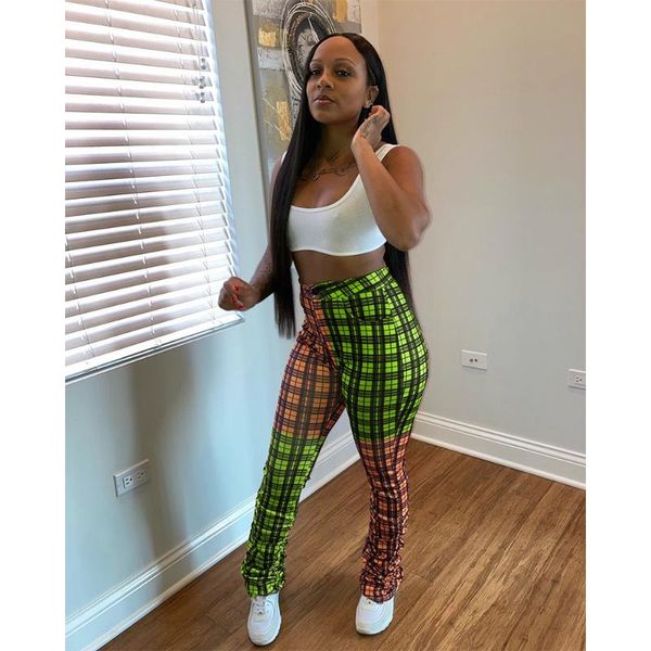 women's pants & capris 2021 women spring fashion street casual style little feet buttons high waist plaid pockets, Black;white
women's pants & capris 2021 women spring fashion street casual style little feet buttons high waist plaid pockets, Black;white