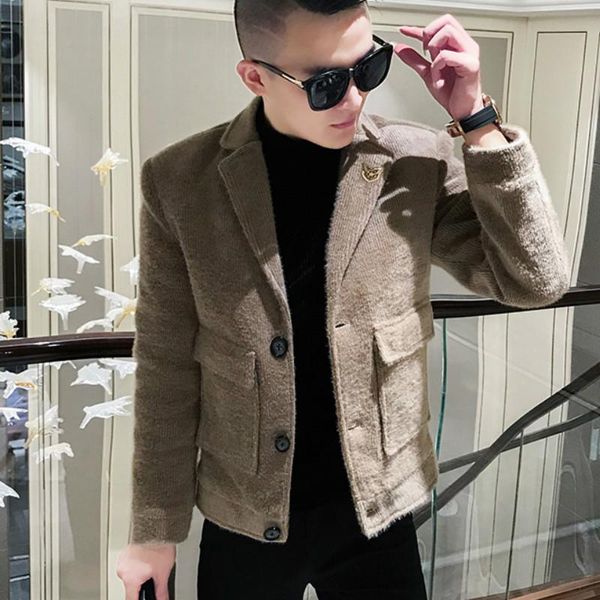 men's wool & blends 2021 autumn winter trench coat jacket men casual slim fit coats steetwear woolen windbreaker thicker outwear clothi, Black
men's wool & blends 2021 autumn winter trench coat jacket men casual slim fit coats steetwear woolen windbreaker thicker outwear clothi, Black