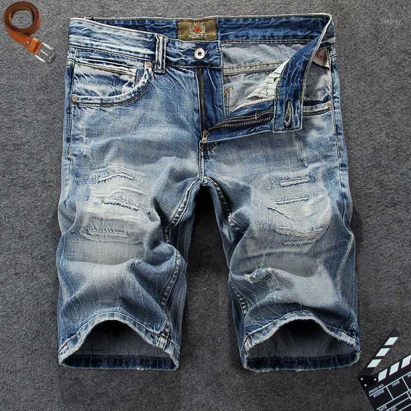 newly designer summer fashion men jeans shorts retro light blue ripped denim shorts men hip hop short jeans homme1
newly designer summer fashion men jeans shorts retro light blue ripped denim shorts men hip hop short jeans homme1