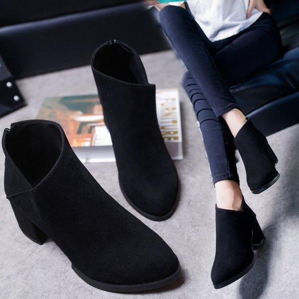 brand women's shoes zipper rubber boots booties woman 2020 high heels fashion rain ankle pointy autumn stiletto rock, Black
brand women's shoes zipper rubber boots booties woman 2020 high heels fashion rain ankle pointy autumn stiletto rock, Black