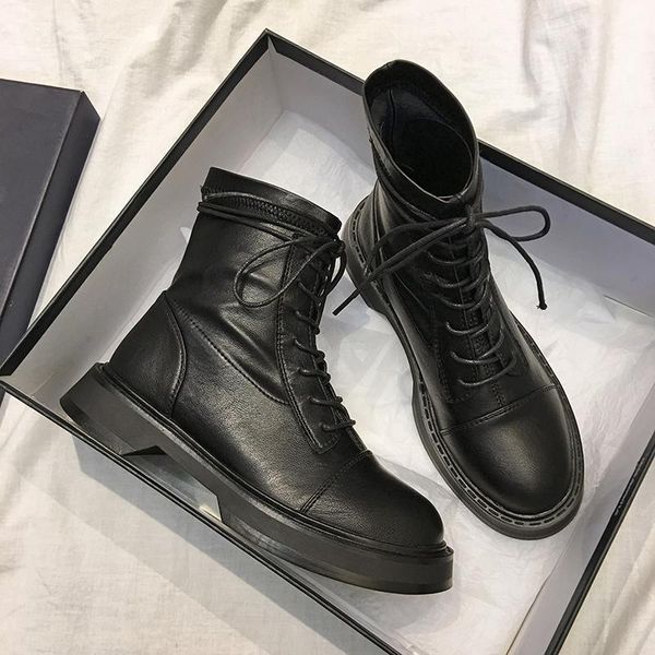 women's shoes boots british 2020 autumn new round head with thick with plus cashmere motorcycle boots handsome short boot1, Black
women's shoes boots british 2020 autumn new round head with thick with plus cashmere motorcycle boots handsome short boot1, Black