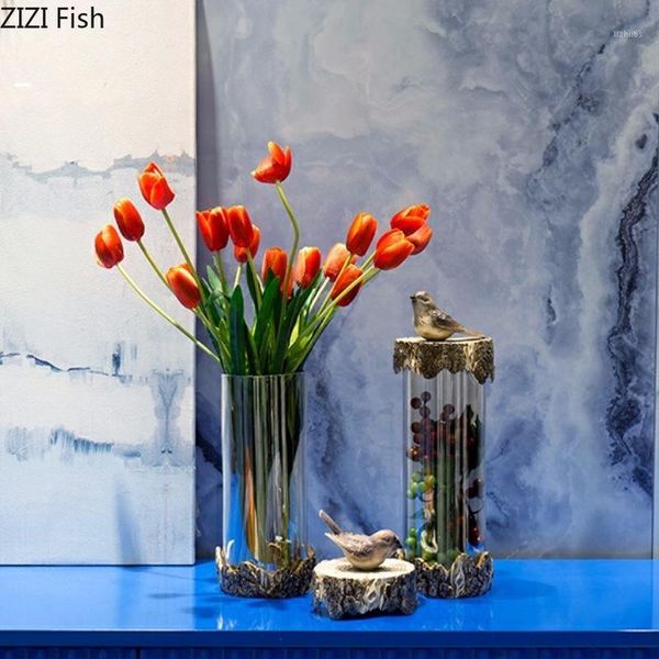 american glass vase decoration dried flower arrangement modern creative hydroponic transparent vase decoration candy storage1
american glass vase decoration dried flower arrangement modern creative hydroponic transparent vase decoration candy storage1