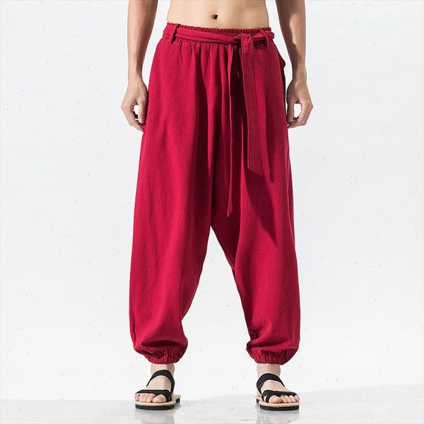 new 2021 summer wide leg pants men cotton linen bloom pants mens red chinese style harem pants male trousers pantalon hombre, Black
new 2021 summer wide leg pants men cotton linen bloom pants mens red chinese style harem pants male trousers pantalon hombre, Black