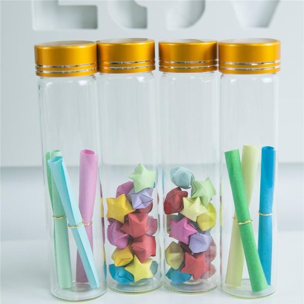 30*120mm 12pcs 60ml transparent clear glass bottles aluminium screw golden cap empty liquid gift container wishing bot bbycyu
30*120mm 12pcs 60ml transparent clear glass bottles aluminium screw golden cap empty liquid gift container wishing bot bbycyu