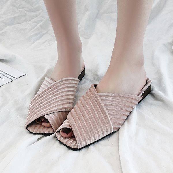 women open toe slippers summer elegant low heel mules female slides slip-on women casual shoes street stripe women slippers, Black
women open toe slippers summer elegant low heel mules female slides slip-on women casual shoes street stripe women slippers, Black