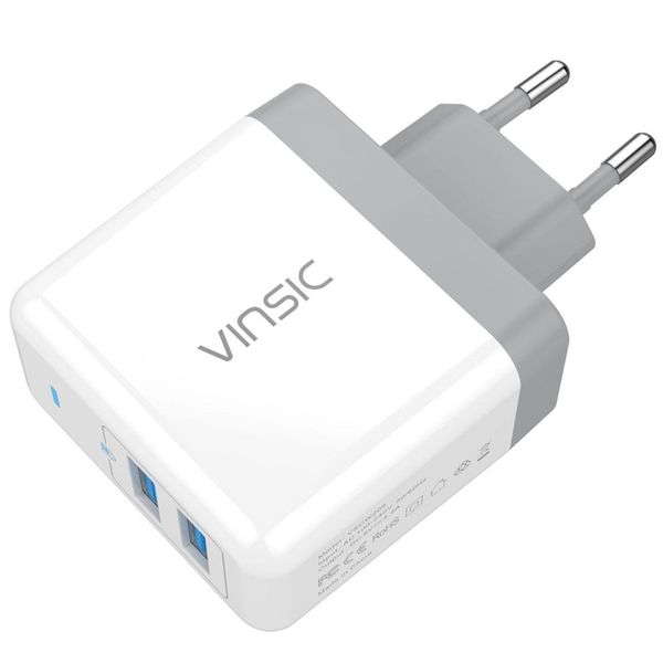 vinsic 24w 5v 48a output portable dual smart usb ports adapter wall charger smart identification travel adapter for iphone galaxy huawei xi
vinsic 24w 5v 48a output portable dual smart usb ports adapter wall charger smart identification travel adapter for iphone galaxy huawei xi