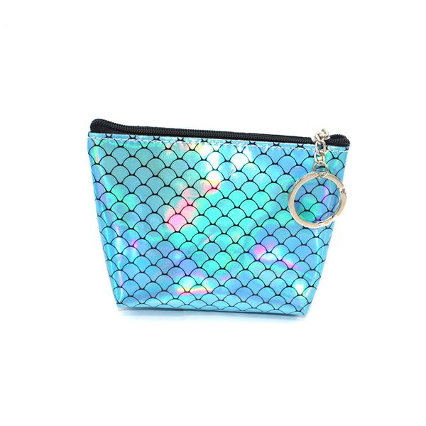 new fish scale zipper coin purse clutch bag creative student short card holder mermaid laser pu purse, Red;black
new fish scale zipper coin purse clutch bag creative student short card holder mermaid laser pu purse, Red;black