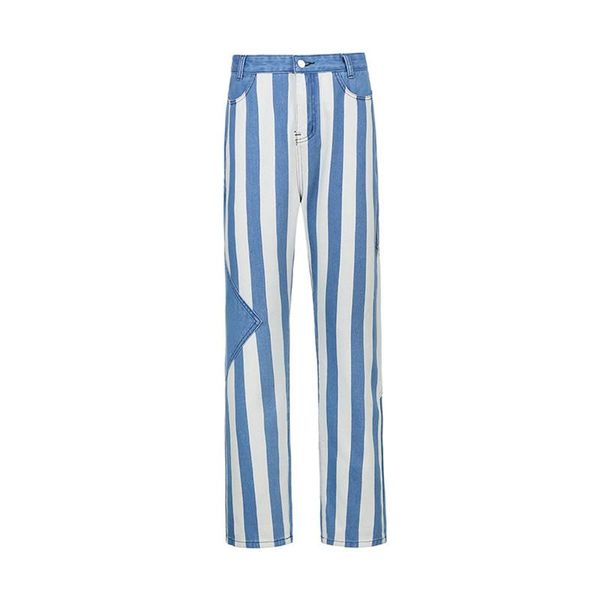 women's denim pants, high-waist trousers, party running sliming striped fall side pockets edge curl bottoms, Black;white
women's denim pants, high-waist trousers, party running sliming striped fall side pockets edge curl bottoms, Black;white