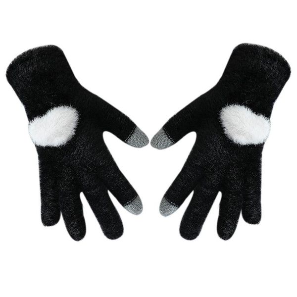 five fingers gloves winter warm soft fur knit outdoor sport cycling mittens women plush thick cute heart touch screen driving glove i3, Blue;gray
five fingers gloves winter warm soft fur knit outdoor sport cycling mittens women plush thick cute heart touch screen driving glove i3, Blue;gray