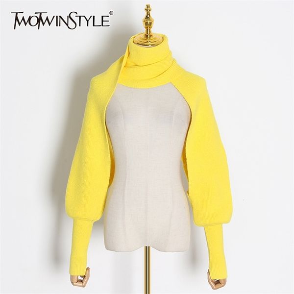 twotwinstyle casual knitting scarves for solid sleeve bib shawl cape elasticity women scarf accessories fashion tide y201007, Blue;gray
twotwinstyle casual knitting scarves for solid sleeve bib shawl cape elasticity women scarf accessories fashion tide y201007, Blue;gray