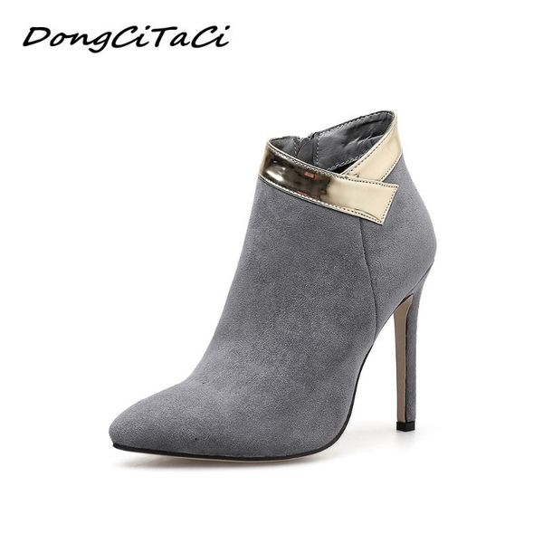 dongcitaci women high heels ankle boots woman thin heels side zipper short booties shoes thigh high boots botas mujer invierno, Black
dongcitaci women high heels ankle boots woman thin heels side zipper short booties shoes thigh high boots botas mujer invierno, Black
