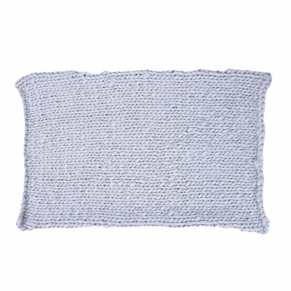 blankets 6colors handmade weaving soft thick line giant yarn knitted blanket pography props knitting throw blankets1