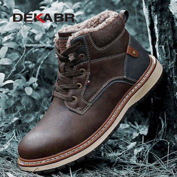 dekabr winter genuine leather men's boots thick fur warm ankle boots working men footwear waterproof snow boots plus size 40~47 220105, Black;brown
dekabr winter genuine leather men's boots thick fur warm ankle boots working men footwear waterproof snow boots plus size 40~47 220105, Black;brown