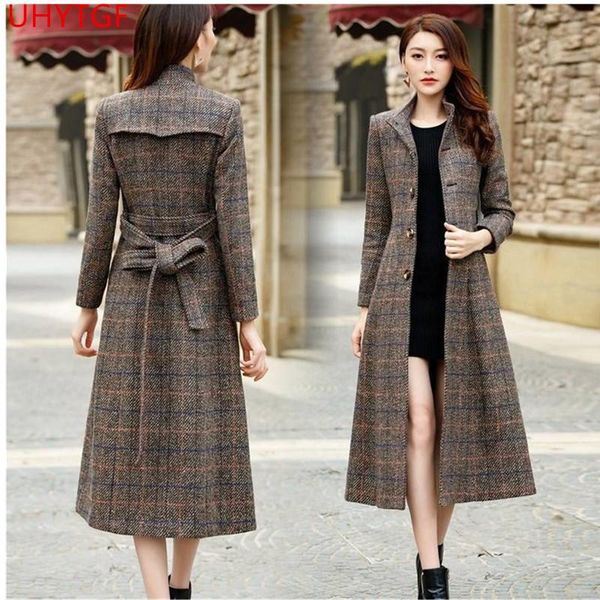 new long coat women slim woolen coat autumn winter elegant women coats large size lattice ladies cashmere coats 848, Black
new long coat women slim woolen coat autumn winter elegant women coats large size lattice ladies cashmere coats 848, Black