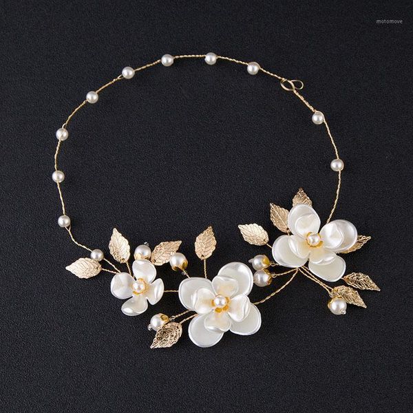 blooming white floral headband for women leaf pearl flower tiaras forehead headpieces wedding bride hair accessories hair band1, Golden;silver
blooming white floral headband for women leaf pearl flower tiaras forehead headpieces wedding bride hair accessories hair band1, Golden;silver