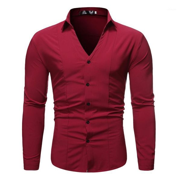 2020 new men's autumn red shirt long sleeve slim fit casual shirts black men business shirt the gentleman gentleman1, White;black
2020 new men's autumn red shirt long sleeve slim fit casual shirts black men business shirt the gentleman gentleman1, White;black