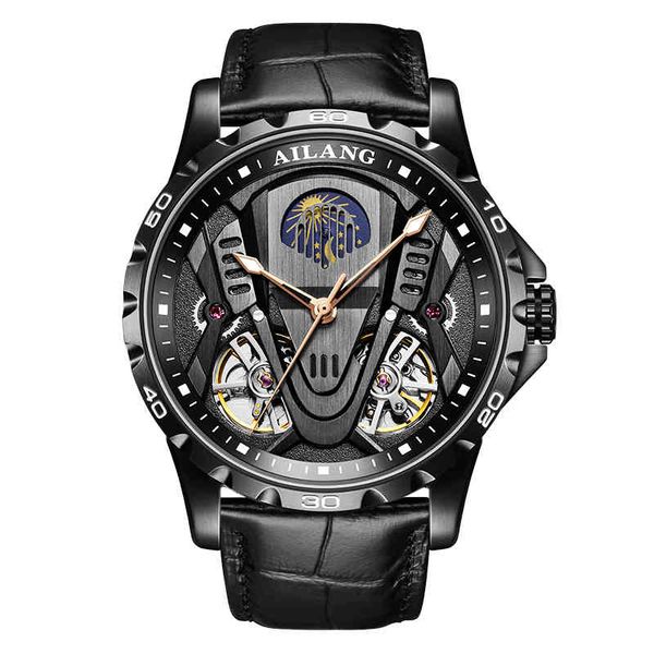 ailang hollow automatic movement mechanical luxury double pendulum flywheel men's watch 2022, Slivery;brown
ailang hollow automatic movement mechanical luxury double pendulum flywheel men's watch 2022, Slivery;brown