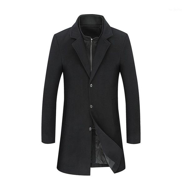 men's wool & blends 2021 winter casual long manteau hiver homme plus size double collar jackets mens1, Black
men's wool & blends 2021 winter casual long manteau hiver homme plus size double collar jackets mens1, Black