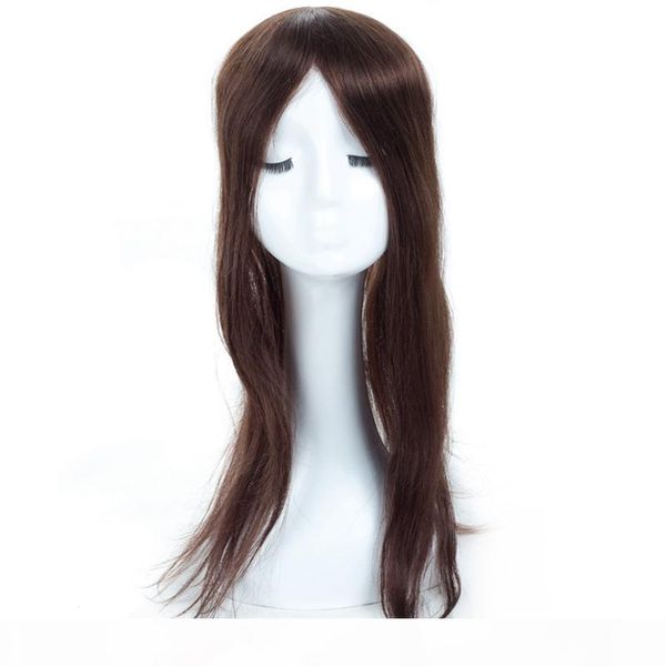 17x20 см женщин 20inch 22inch 24inch шелк база реальных человеческих топпер волос клип в toupee вес hairpieces шатен remy human hair свисающ, Black;brown 
17x20 см женщин 20inch 22inch 24inch шелк база реальных человеческих топпер волос клип в toupee вес hairpieces шатен remy human hair свисающ, Black;brown