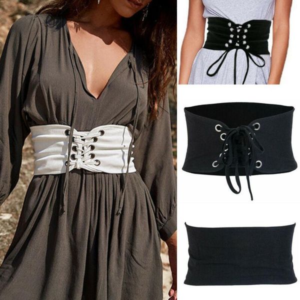 fashion women`s wide lacing bandage waistbelt ladies wild solid color band elastic corset waistband, Black;brown
fashion women`s wide lacing bandage waistbelt ladies wild solid color band elastic corset waistband, Black;brown