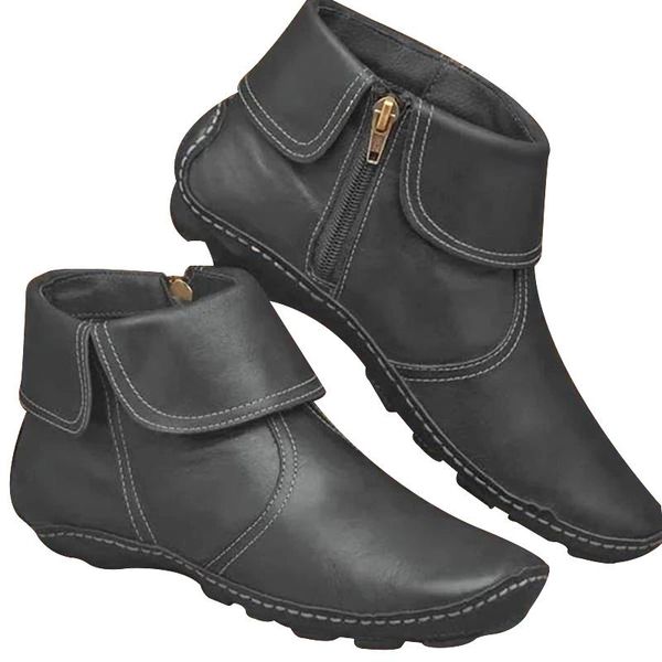 boots fashion autumn female pu leather round toe side zipper warm water resistant casual booties shoes woman, Black
boots fashion autumn female pu leather round toe side zipper warm water resistant casual booties shoes woman, Black