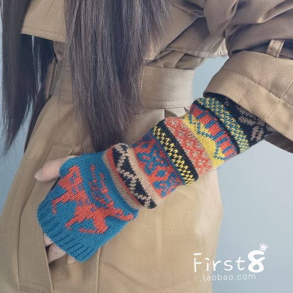 qchristmas fawn wool half gloves arm warm knitting autumn winter female false sleeve elbow coverq, Blue;gray
qchristmas fawn wool half gloves arm warm knitting autumn winter female false sleeve elbow coverq, Blue;gray