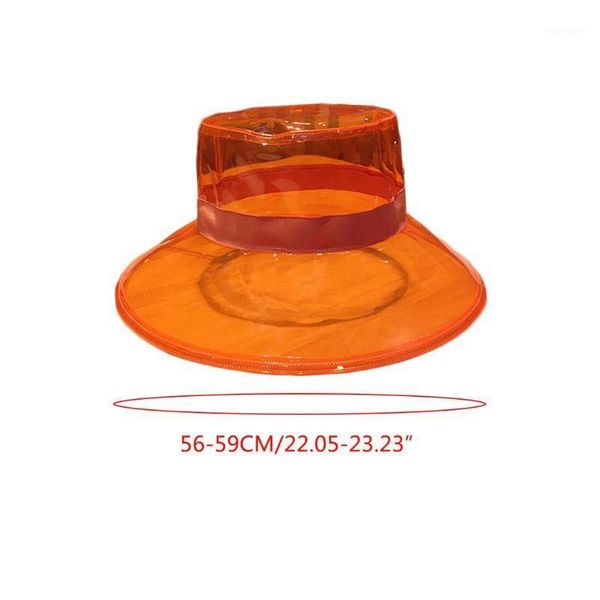 Unisex PVC Transparent Bucket Hat Bright Jelly Wide Brim Waterproof Rain hat B95F1, Blue;gray
Unisex PVC Transparent Bucket Hat Bright Jelly Wide Brim Waterproof Rain hat B95F1, Blue;gray