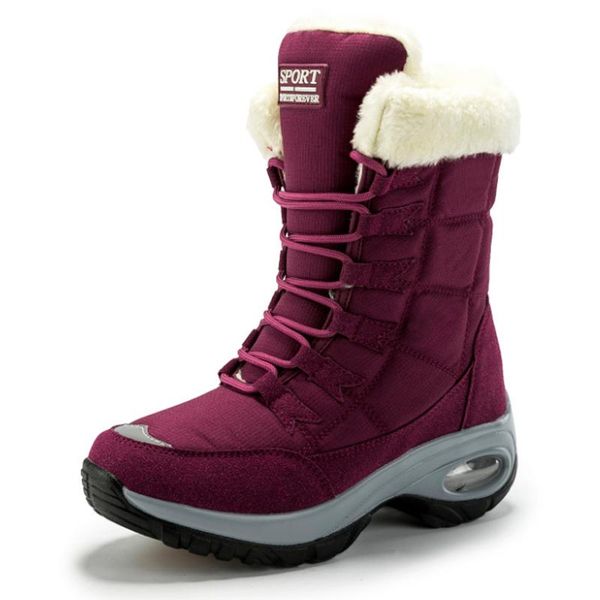 winter thick women's cotton shoes new plus velvet high-snow boots waterproof and lightweight women's boots, Black
winter thick women's cotton shoes new plus velvet high-snow boots waterproof and lightweight women's boots, Black