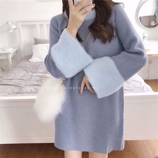 2020 autumn and winter large size clothes skirt sweater skirtfrench niche solid color loose knitted sweater skirt internet celebrity same st, White;black
2020 autumn and winter large size clothes skirt sweater skirtfrench niche solid color loose knitted sweater skirt internet celebrity same st, White;black