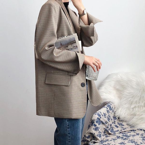 single-breasted autumn jacket suit jacket female 2021 new korean style loose pocket fashion blazer, White;black
single-breasted autumn jacket suit jacket female 2021 new korean style loose pocket fashion blazer, White;black