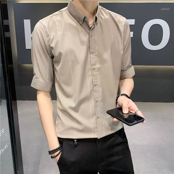 2020 summer new youth popular solid color slim single-breasted five-point sleeve shirt fashion casual british style shirt -3xl1, White;black
2020 summer new youth popular solid color slim single-breasted five-point sleeve shirt fashion casual british style shirt -3xl1, White;black