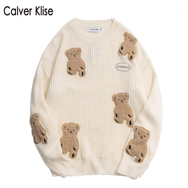 calver klise embroidery bears knitted jumper sweaters streetwear hip hop men 2020 harajuku casual knitwear sweater fashion 1, White;black
calver klise embroidery bears knitted jumper sweaters streetwear hip hop men 2020 harajuku casual knitwear sweater fashion 1, White;black