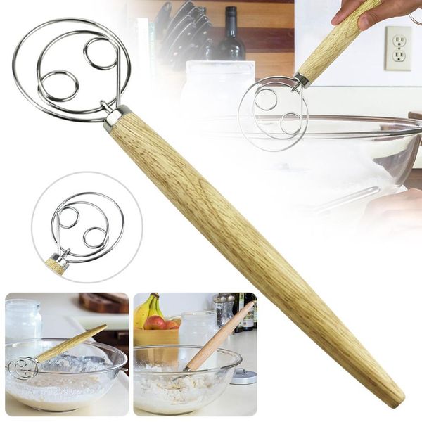 13 inch stainless steel danish dough whisk baking pastry blender egg beater tools for bread making q1218
13 inch stainless steel danish dough whisk baking pastry blender egg beater tools for bread making q1218