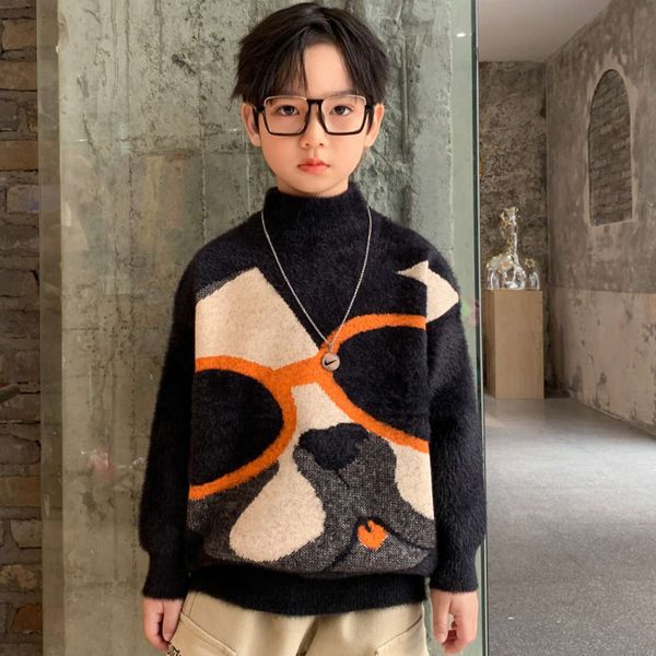 sweater pullover 2020 new cuhk boys' autumn winter mink veet korean fashion children's foreign sle thickening, Blue
sweater pullover 2020 new cuhk boys' autumn winter mink veet korean fashion children's foreign sle thickening, Blue