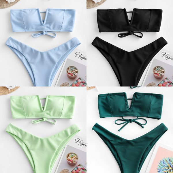 zaful bandeau bikinis set v-neck bikini swimsuits push up swimwear female summer swimming brazilian bathing suit biquini q0105, White;black
zaful bandeau bikinis set v-neck bikini swimsuits push up swimwear female summer swimming brazilian bathing suit biquini q0105, White;black