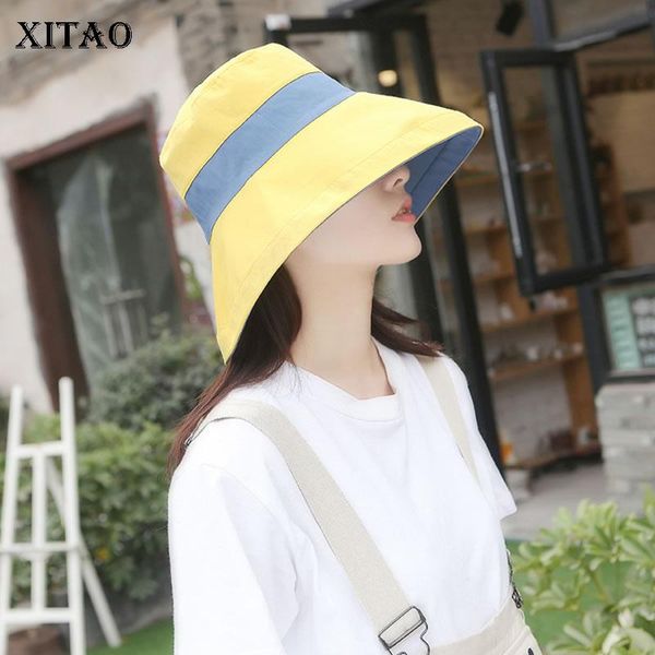 xitao breathable sun block cotton panel block hat fashion patchwork 2020 spring small fresh minority bucket hats dmy3794, Blue;gray
xitao breathable sun block cotton panel block hat fashion patchwork 2020 spring small fresh minority bucket hats dmy3794, Blue;gray