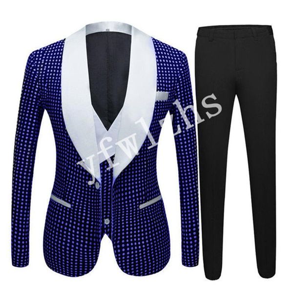 men's suits & blazers handsome one button groomsmen shawl lapel groom tuxedos wedding dress men blazer prom dinner (jacket+pants+tie+ve, White;black
men's suits & blazers handsome one button groomsmen shawl lapel groom tuxedos wedding dress men blazer prom dinner (jacket+pants+tie+ve, White;black