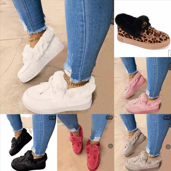 05rcn hairy shoes wear snow boots women indoor lazy flat cotton home plush slippers plus velvet warm mop cotton yarn womens, Black
05rcn hairy shoes wear snow boots women indoor lazy flat cotton home plush slippers plus velvet warm mop cotton yarn womens, Black