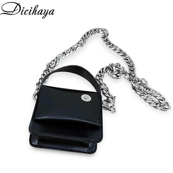dicihaya women pu fashion mini thick chain black portable small square bag female 2020 new crossbody messenger coin bag handbag
dicihaya women pu fashion mini thick chain black portable small square bag female 2020 new crossbody messenger coin bag handbag
