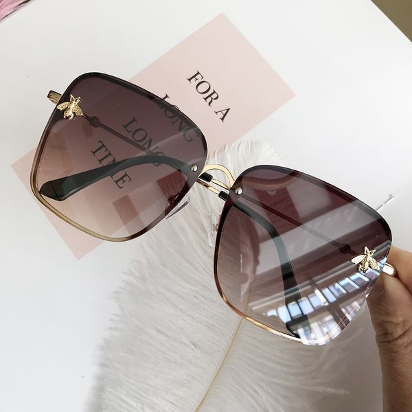 square metal frame women sunglasses cute bee design vintage mirror female sun glasses men eyeglasses shades for lady summer, White;black
square metal frame women sunglasses cute bee design vintage mirror female sun glasses men eyeglasses shades for lady summer, White;black