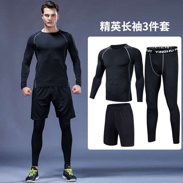 men's new style fitness creative gym fast drying football suit, Gray
men's new style fitness creative gym fast drying football suit, Gray