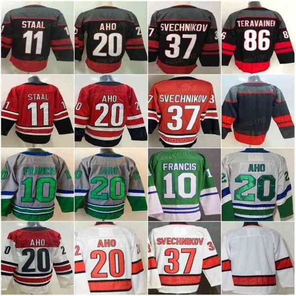 reverse retro ice hockey canes 20 sebastian aho jerseys 10 ron francis 11 staal 37 andrei svechnikov 86 teuvo teravainen green whalers night, Black;red
reverse retro ice hockey canes 20 sebastian aho jerseys 10 ron francis 11 staal 37 andrei svechnikov 86 teuvo teravainen green whalers night, Black;red