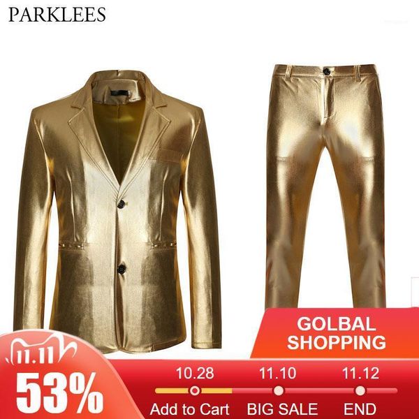 shiny gold metallic glitter suit men nightclub slim fit single breasted mens suits with pants dj stage singer costume homme xxl1, White;black
shiny gold metallic glitter suit men nightclub slim fit single breasted mens suits with pants dj stage singer costume homme xxl1, White;black