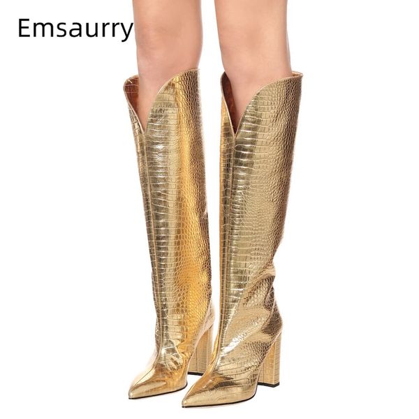 sexy stone grain leather boots runway женщины коренастый пятки точка toe скольжения на botas mujer осень зима колено высокие сапоги женщина, Black
sexy stone grain leather boots runway женщины коренастый пятки точка toe скольжения на botas mujer осень зима колено высокие сапоги женщина, Black