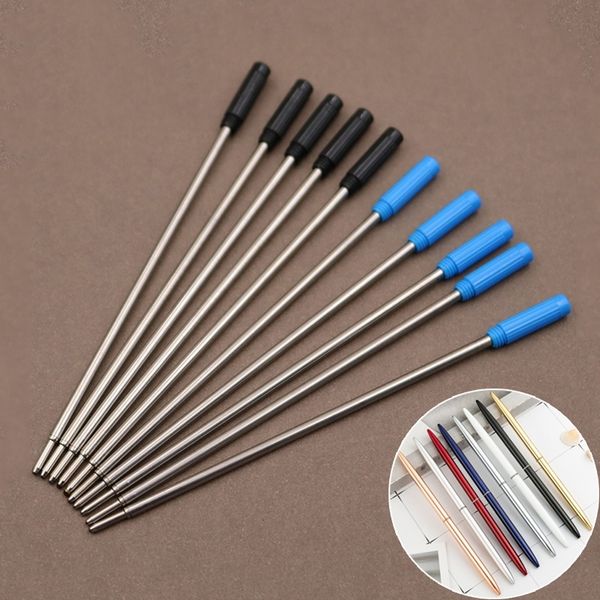2020 stationery 10 unids / batch metal rotary special ballpoint pen rod cartridge charging black blue ink 11.6cm
2020 stationery 10 unids / batch metal rotary special ballpoint pen rod cartridge charging black blue ink 11.6cm
