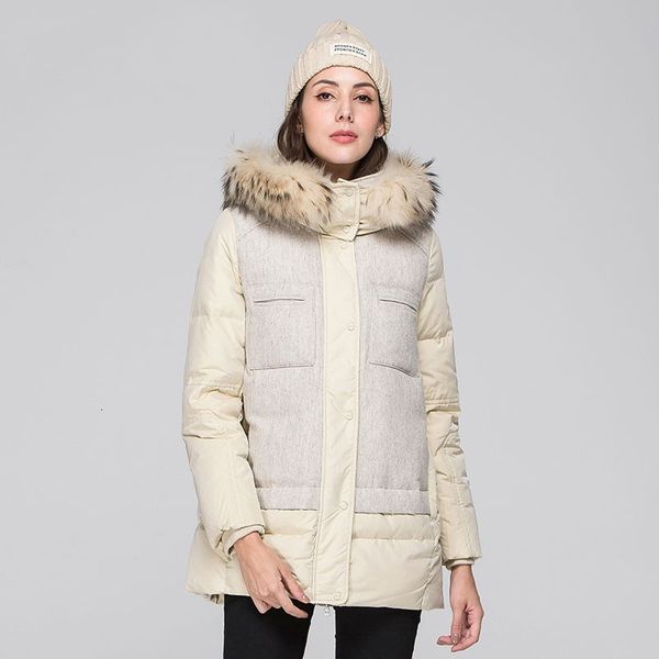 winter wool stitching warm down jacket female 2019 hooded fur collar solid color light and thin basic womens blouses hj120, Black
winter wool stitching warm down jacket female 2019 hooded fur collar solid color light and thin basic womens blouses hj120, Black